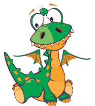 Dillard Street Elementary School dragon mascot logo