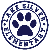 Lake Silver Elementary School paw print logo