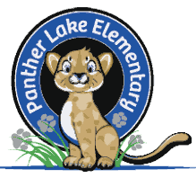 Panther Lake Elementary School panther cub mascot logo